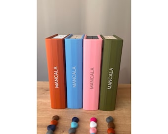 PlayBook'd Mancala - Unique Coffee Table Decor - 3D Printed Portable Mancala Set - Personalized Gift - Forgecore