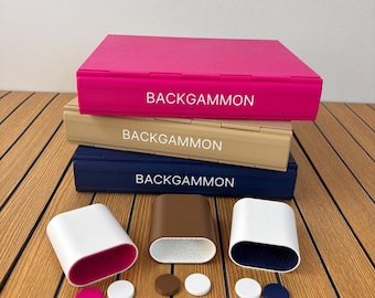 Playbook'd Backgammon, Folding  Board Game, Mechanical Strategy Tabletop, Travel Friendly Storage