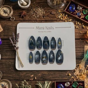 Witch Hat Atelier Oruggio Inspired Press on Nails - "The Wise Watcher"