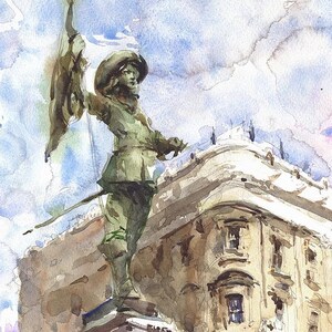 Monument to Paul de Chomedey, Sieur de Maisonneuve, Montreal Quebec