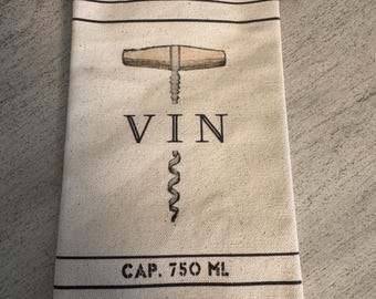 Wine Bag- Travel Reusable Carrier-Tote+Able USA “VIN” Amazing Gift New Cute