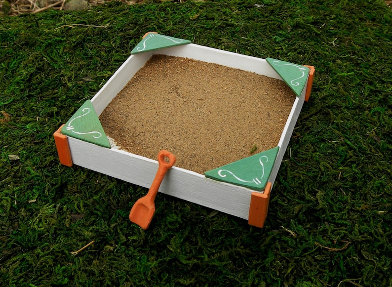 Miniature Wooden Sandbox