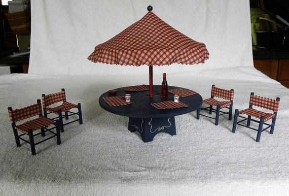 Dollhouse Dining Set Miniature Outdoor Patio - Miniature Patio Table Dollhouse Dining Set Miniature Outdoor Patio - Miniature Patio Table