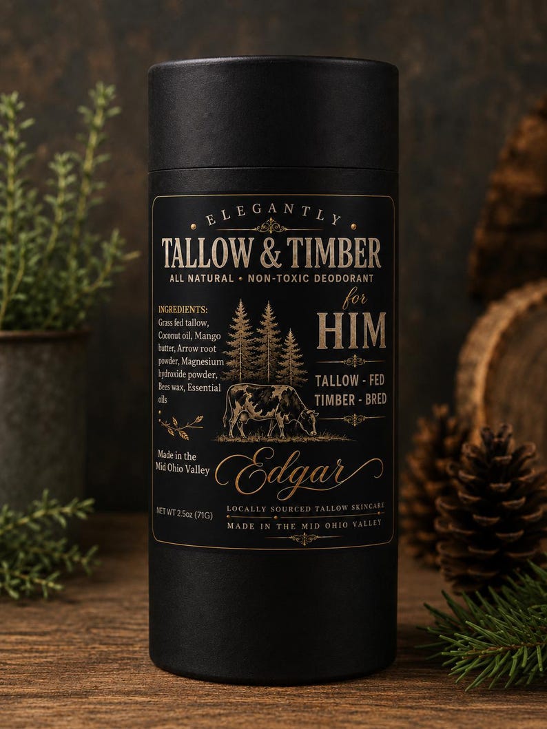 Tallow & Timber Deodorant for HIM - Etsy