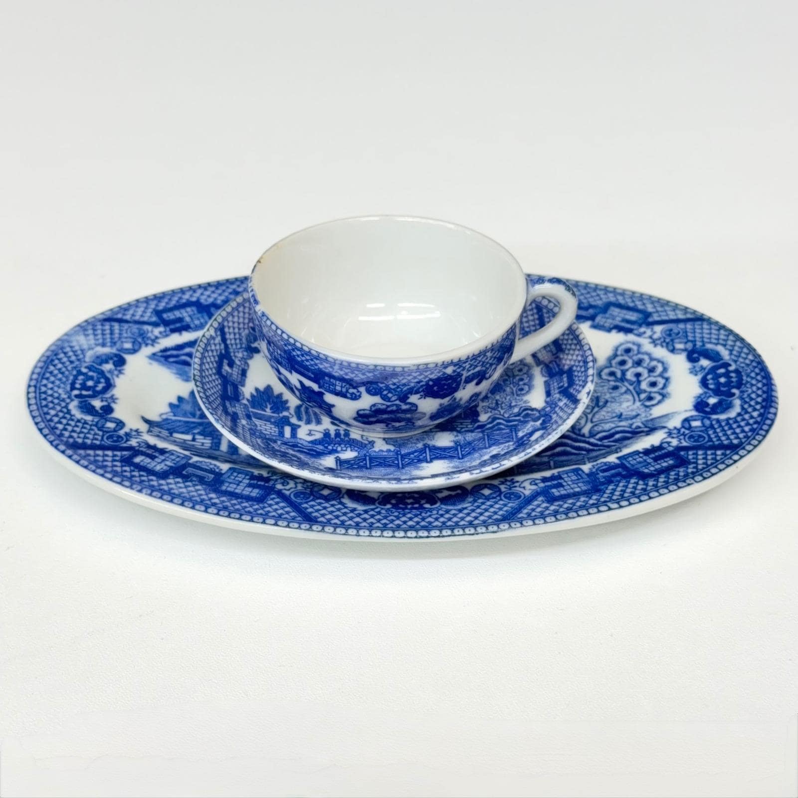 Blue willow childs tea set - Etsy 日本