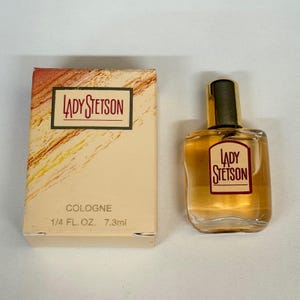 Vtg Coty Mini Colonia Set L'Effleur Lady Stetson Sand & Sable 3pc .25oz en caja imagen 5