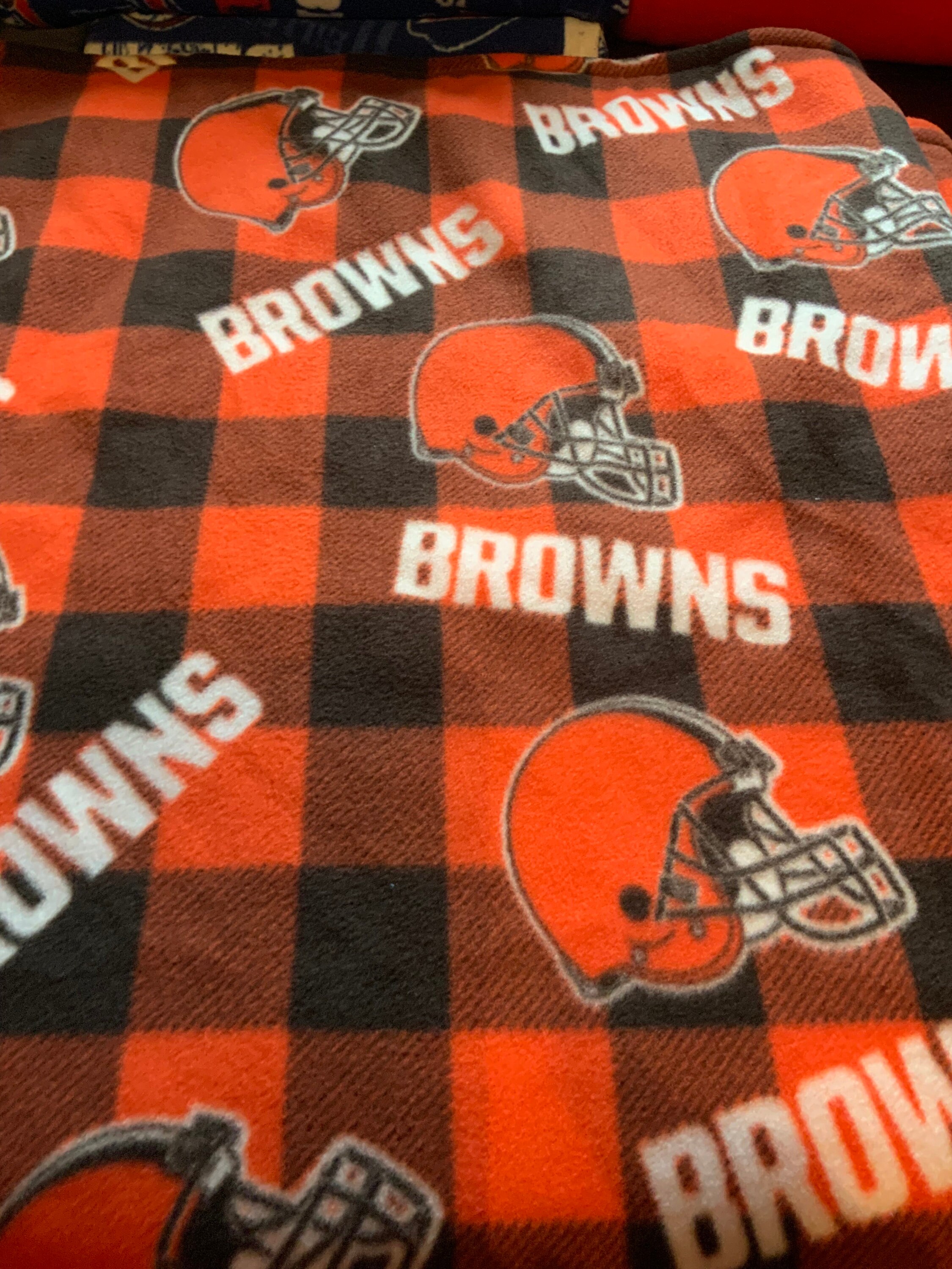 Cleveland browns fleece blanket sale