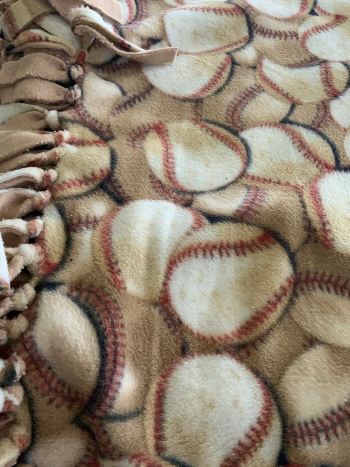 Baseball Fleece Blanket Etsy