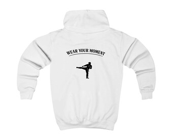 Sudadera con capucha para niños - Sudadera juvenil de kárate "Wear Your Moment"