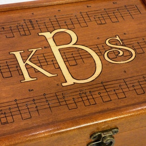 Custom Monogram Alternate Designs for Personalized Box, Tray, or Chest with Initials or Names image 8