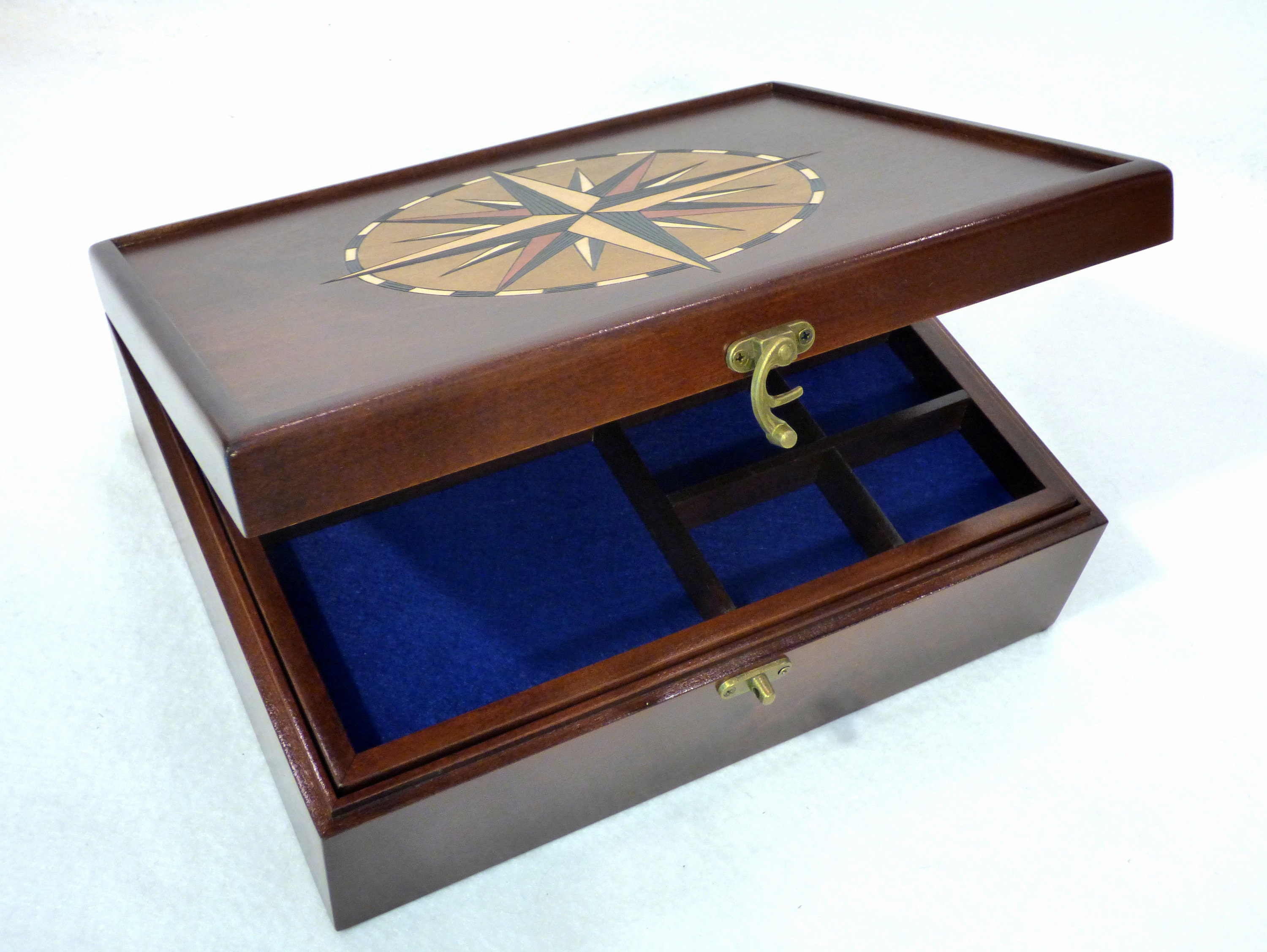 Compass Rose Keepsake Box Jewelry Box Graduation Gift Valet Etsy