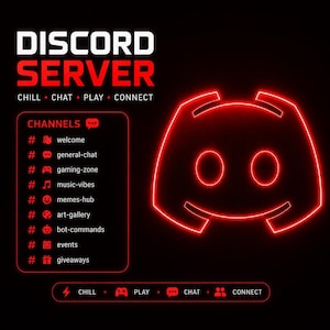 Red fully Discord Server Setup