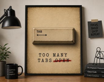 Kunst aan de muur programmeur, minimalistische coderingsprint, Tech Humor Office-poster (digitale download)