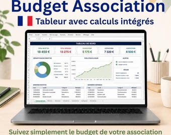 Budget association Excel - recettes, dépenses, cotisations et subventions
