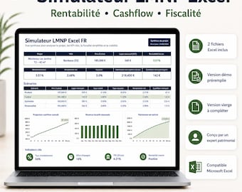 Simulatore Excel LMNP - Redditività degli affitti, flusso di cassa e credito