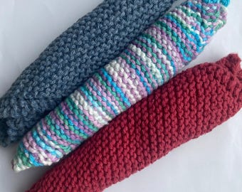 Paños de cocina de ganchillo hechos a mano – 100% algodón, ecológicos y reutilizables.