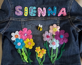 Personalized denim jackets for children