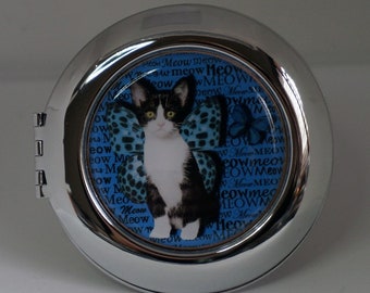 Singing Accordion Playing Cats Pocket Mirror tartx