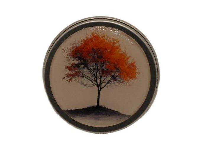 Zen Art 50ml Tin, Round Storage Tin, Trinkets,  Pill Box, Mint Box, Candy Storage Tin