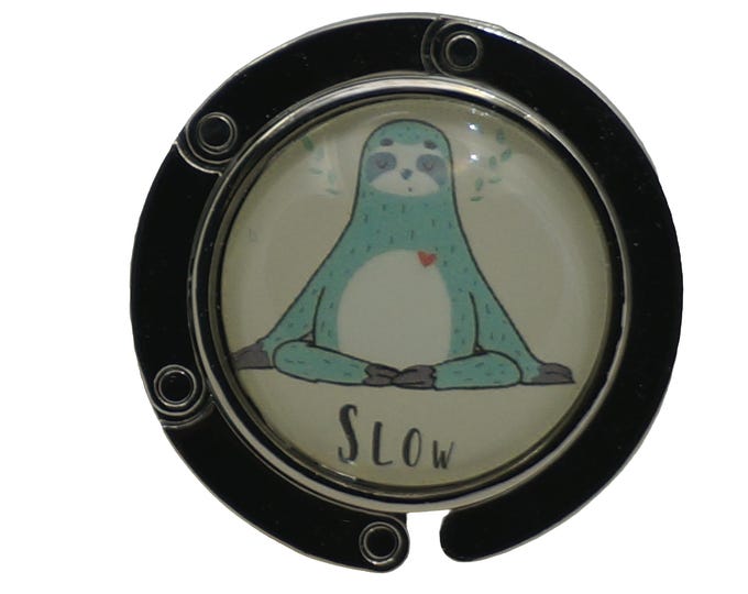 Sloth, Slow, Purse Hook, Bag Holder, Table Top Bag Hanger