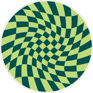 Groovy Retro i gröna lådknoppar, skåphandtag (4 cm) (5 cm) (2 cm) (2,5 cm) (3 cm) Design 1