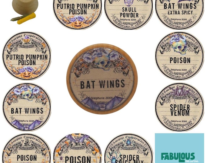 Halloween Wall Hooks, Gothic, Spider Venom, Bat Wings