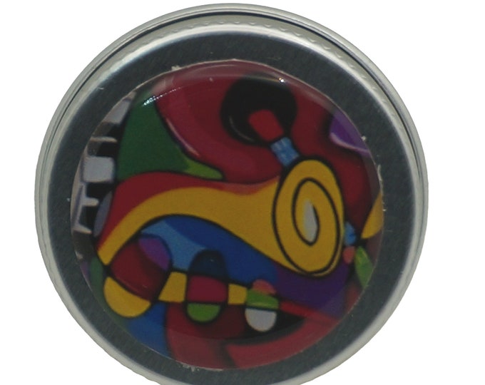 15ml Tin, Music, Music Collage, Trumpet, 15ml Round Storage Tin Trinket  Pill Box Mint Box Lipstick Eye Shadow Storage Tin