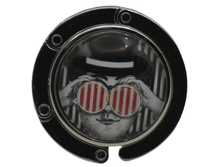 Striped Binoculars Purse Hook, Table Bag Hanger