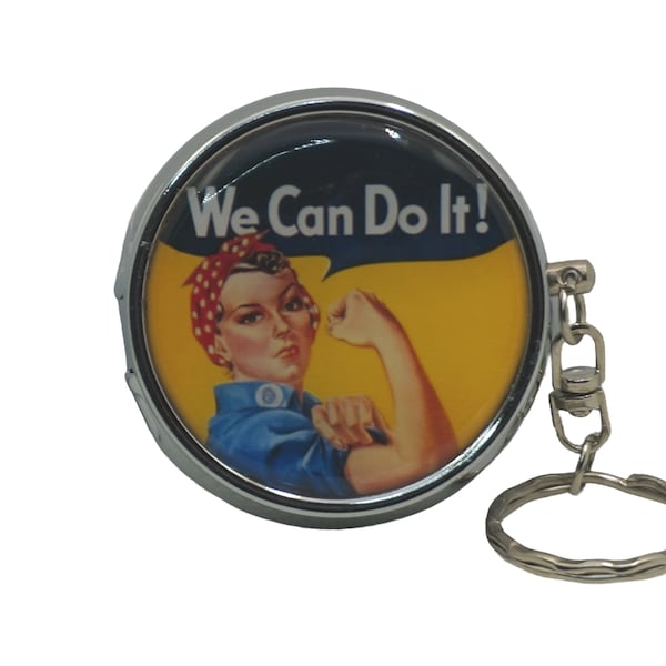 Rosie la riveteuse, nous pouvons le faire ! Cendrier Portable cendrier personnel en acier inoxydable cendrier de poche porte-clés cendrier