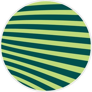 Groovy Retro i gröna lådknoppar, skåphandtag (4 cm) (5 cm) (2 cm) (2,5 cm) (3 cm) Design 3