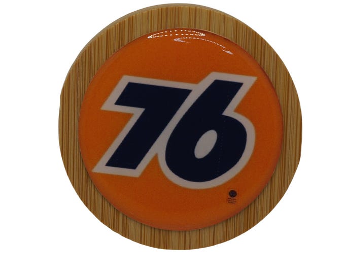 76 Gas Station Magnetic Bottle Opener, Bamboo Bottle Opener, Fridge Magnet, Beer Bottle Magnetic Opener