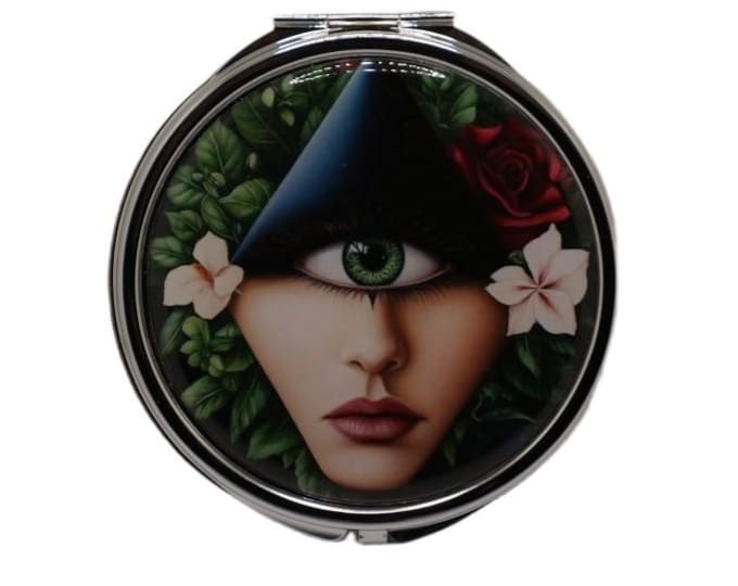 Surrealism Art Extra Large Pill Box, 7 Day Pill Box, Mirror, Pill Box, Medicine Case, Trinket Box, Pill Case, Mint Box, Earring Box