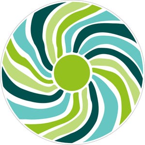 Groovy Retro i gröna lådknoppar, skåphandtag (4 cm) (5 cm) (2 cm) (2,5 cm) (3 cm) Design 7
