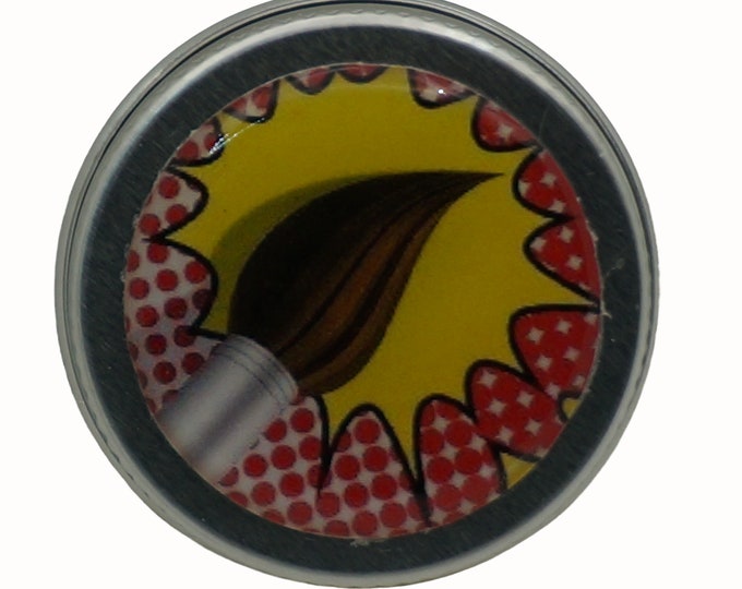 15ml Tin, Paint Brush, Pop Art, Retro, 15ml Round Storage Tin Trinket  Pill Box Mint Box Lipstick Eye Shadow Storage Tin