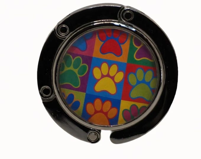 Pop Art, Retro, Animal Paws, Purse Holder, Purse Hook, Bag Holder, Table Top Bag Hanger