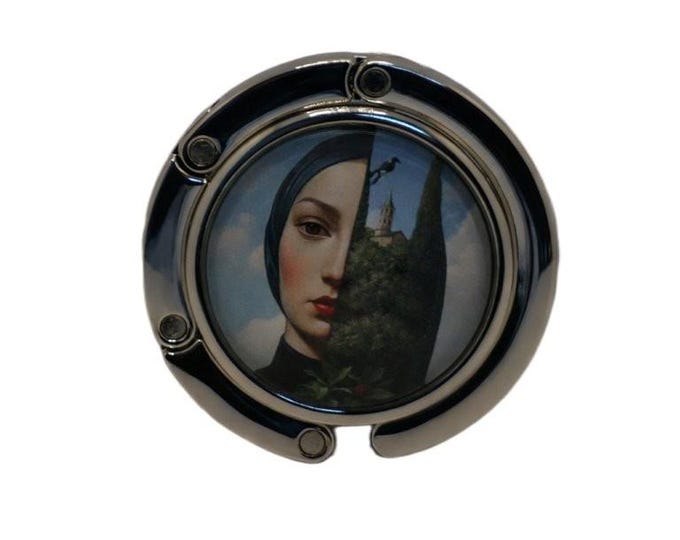 Surrealism Art, Purse Holder, Purse Hook, Bag Holder, Table Top Bag Hanger