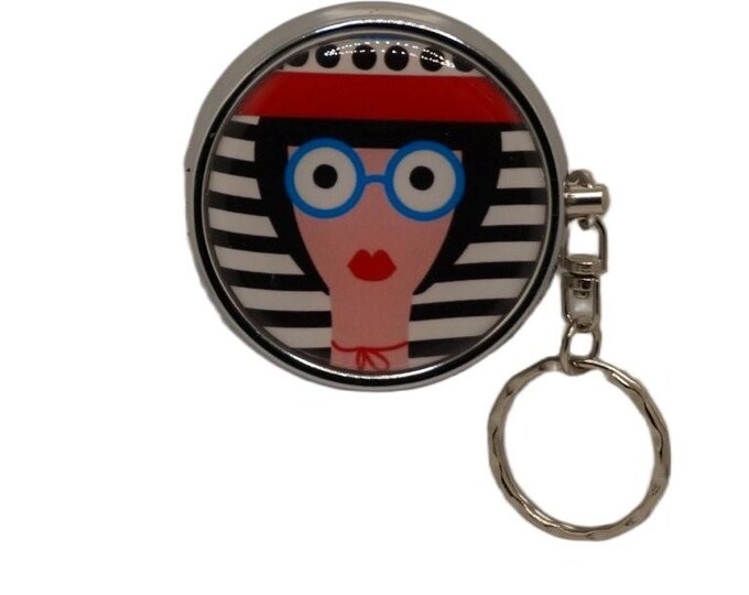 Funky Face Portable Ashtray, Personal Stainless Steel Ashtray, Pocket Ashtray, Key Ring Ashtray