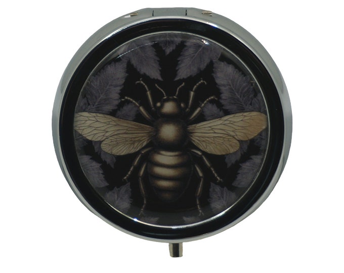 Bee, Bees, Pill Box, Medicine Case, One Day Pill Box, Trinket Box, Pill Case