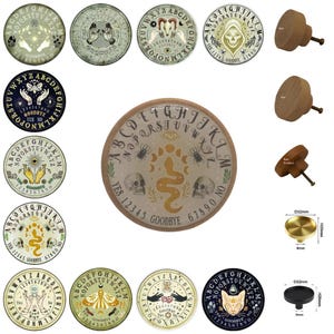 Ouija Board Planchette - Spirit Board Pointer - Witch Decor - Gothic Home - Various Designs - Drawer Knobs
