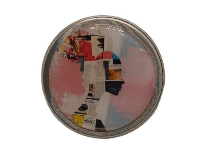 Silhouette 50ml Tin, Round Storage Tin, Trinkets,  Pill Box, Mint Box, Candy Storage Tin