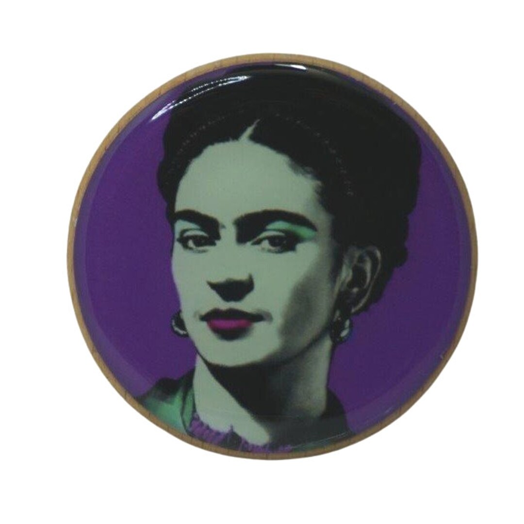 Frida Kahlo Pop Art Purple Wooden Beech Wall Hook Coat Hook - Etsy
