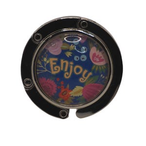 Inspirational, Words, Enjoy, Purse Holder, Purse Hook, Bag Holder, Table Top Bag Hanger