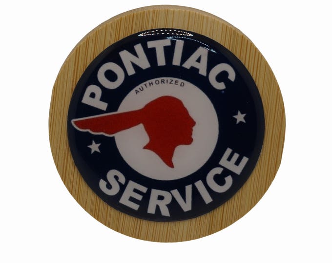 Pontiac Service Magnetic Bottle Opener, Bamboo Bottle Opener, Fridge Magnet, Beer Bottle Magnetic Opener