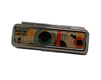 Handmade Abstract Art Lipstick Holder with Mirror
