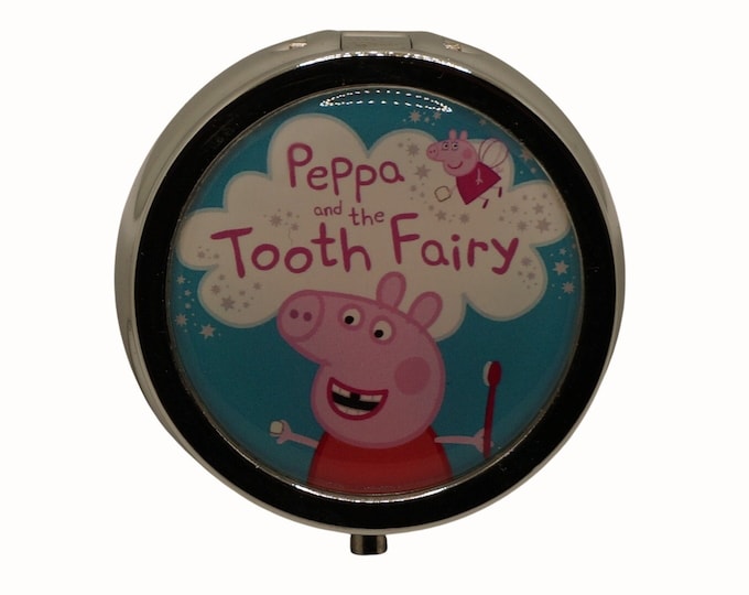 Pill Box Medicine Case Trinket Box Pill Case Tooth Fairy Box Peppa Pig Peppa and the Tooth Fairy