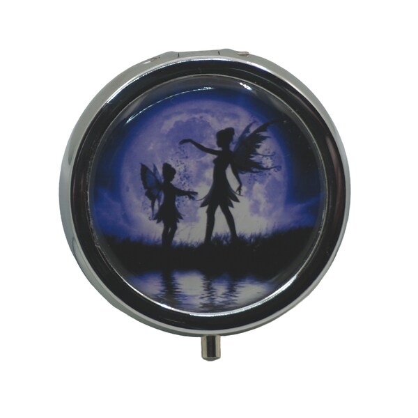 Fairies, Fairy, Magical, Moonlight, Pill Box, Medicine Case, One Day Pill Box, Trinket Box, Pill Case