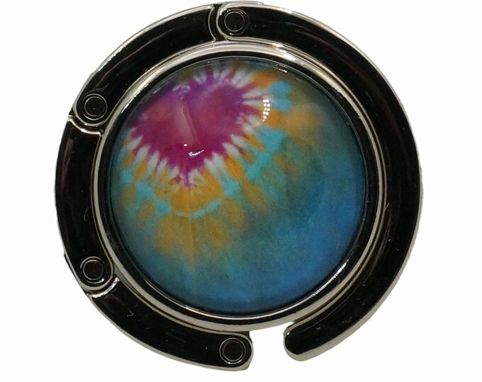 Tie Dye, Heart, Purse Holder, Purse Hook, Bag Holder, Table Top Bag Hanger