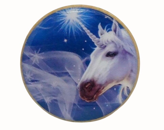 Unicorn Beech Wood Wall Hook, Fantasy Decor