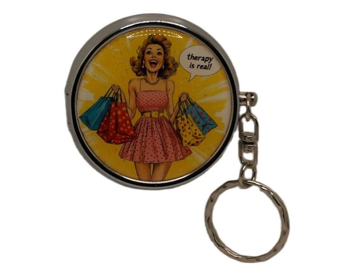 Portable Ashtray Retro Housewife, Stainless Steel Pocket Key Ring