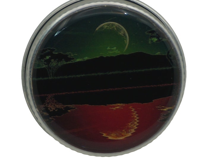 15ml Round Screw Top Handmade Decorative Tin Rings Earrings Pill Tin Mints Keepsakes Gift Tin African Sunset
